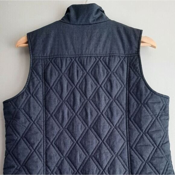 NORTHERN REFLECTIONS Diamond Quilt Full-Zip Vest Blue Sz M - Picture 6 of 9